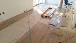 hardwood flooring installation farmhouse remodel