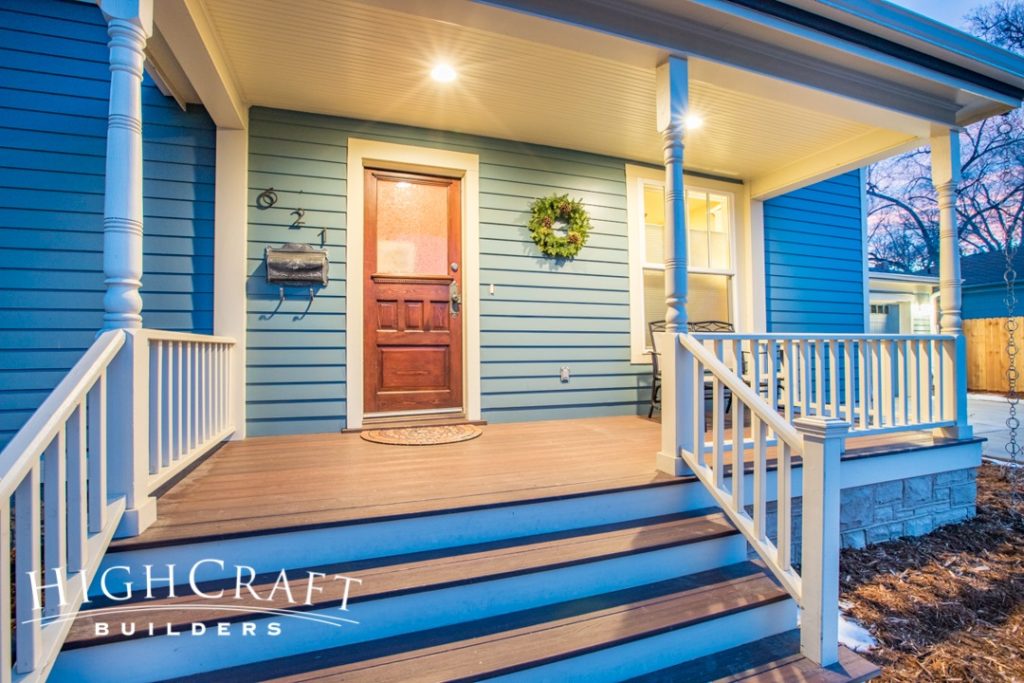 master suite addition remodeling front porch blue house