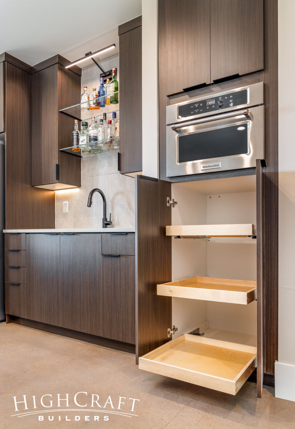 Sleek-Modern-Basement-Finish-Pantry-Rollouts