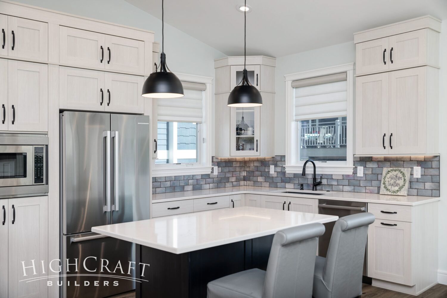 Fort Collins accessible guest house kitchen island