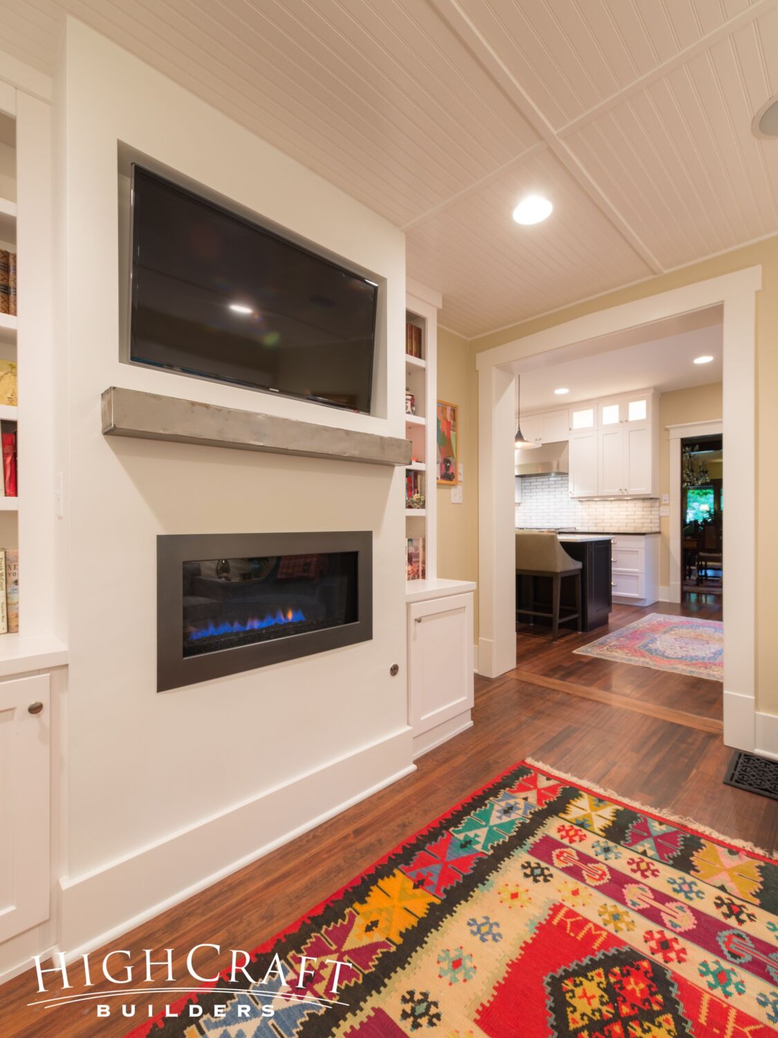 remodel-old-town-Fort-Collins-small-fireplace-built-in-white