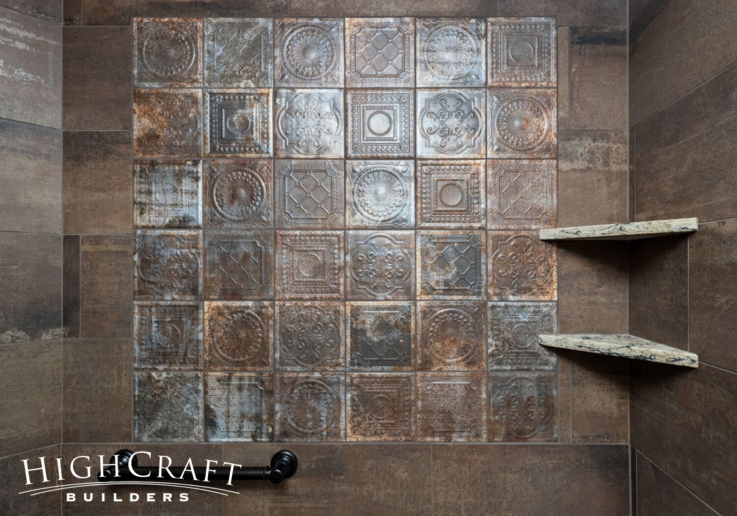 basement-remodel-western-shower-finishes-tin-look-tile