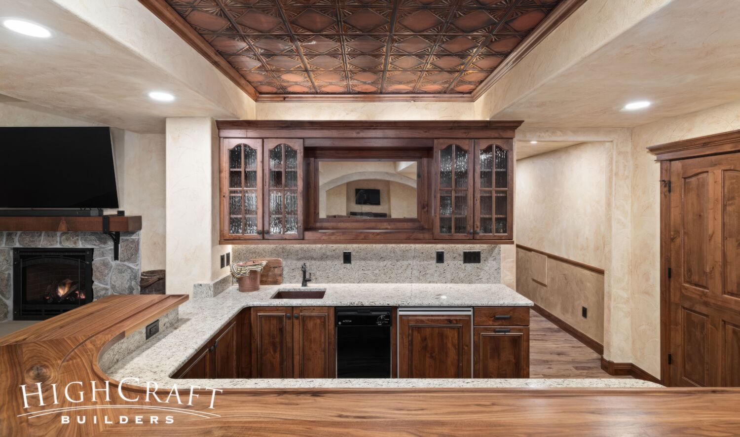 basement-remodel-wet-bar-curved-bar-top